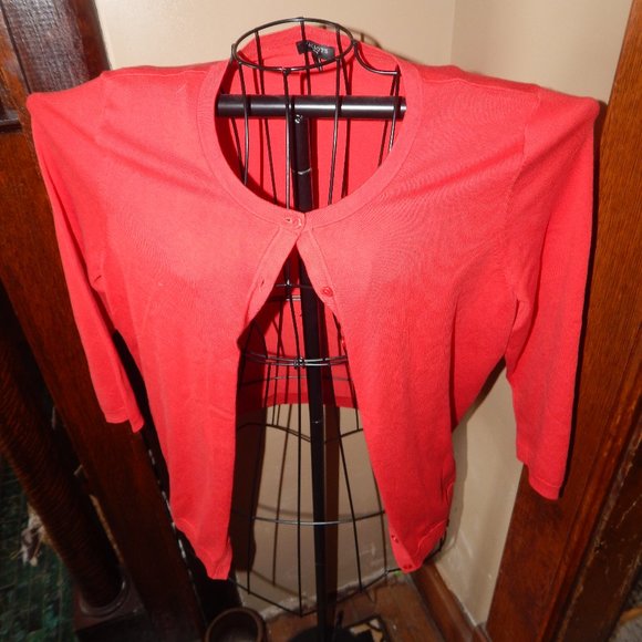Ladies TALBOTS PETITE Cardigan Sweater ~ Lightweight ~ 3/4 Sleeve ~ Size LP - Picture 4 of 7